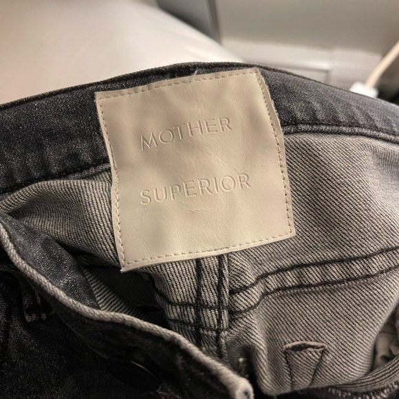 mother denim the insider crop step chew, pedal to the metal destroyed, Size 27 - Picture 7 of 16